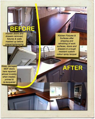 kitchen refinish job