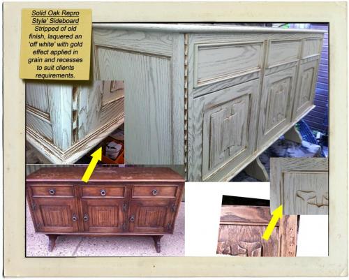 oak repro sideboard